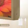 Oranje - Gerbera - Intens Light Box met batterij (Wandlamp) middel -USP_websiteoplaadbaarNL