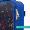 Gamerwereld in neonstijl Kinderkoffer - Blauw klein -rits_EN