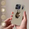 Neushoorn - Witte bloemen - Lief Telefoonhoesje iPhone 17 Pro klein -sfeer3_NL