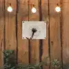 Paardenbloem - Minimalistisch - Wit tuinposter los doek klein -sfeer1