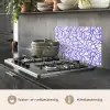 Patronen - Beige - Blauw - Lijnen keuken achterwand spatscherm klein 900 -usp_NL