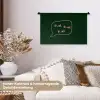 Tekstwolkje - Donkergroen - BLAH BLAH BLAH Wandkleed katoen klein -tsfeer1_DE