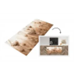 Schermbloem - Droogbloem - Winter - Beige - Minimalistisch Keukenloper - keukenmat middel -3d