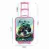 Groene Monstertruck met Penseelstreken Kinderkoffer - Roze klein -productfoto_formaten
