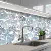 Bloemen - Abstract - Patroon keuken achterwand 2 middel 871 -3d_schuin