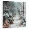 Bos - Winter - Bomen - Natuur - Pad - Sneeuw plexiglas 5mm klein -zzzproduct_nieuw