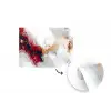 Rood - Abstract - Goud - Modern fotobehang vinyl groot -3d