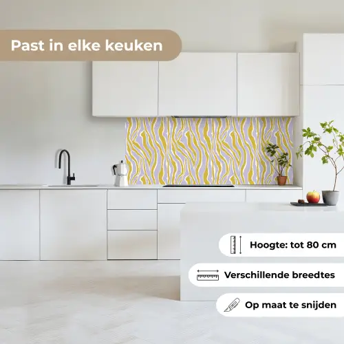 Zebra - Modern - Meerkleurig keuken achterwand 2 middel 871 -sfeer4_NL