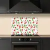 Tomaat - Paprika - Komkommer - Patroon keuken achterwand spatscherm klein 900 -sfeer1