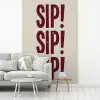 Japandi - Vintage - Decoratie - Rood fotobehang vinyl groot -woonkamer