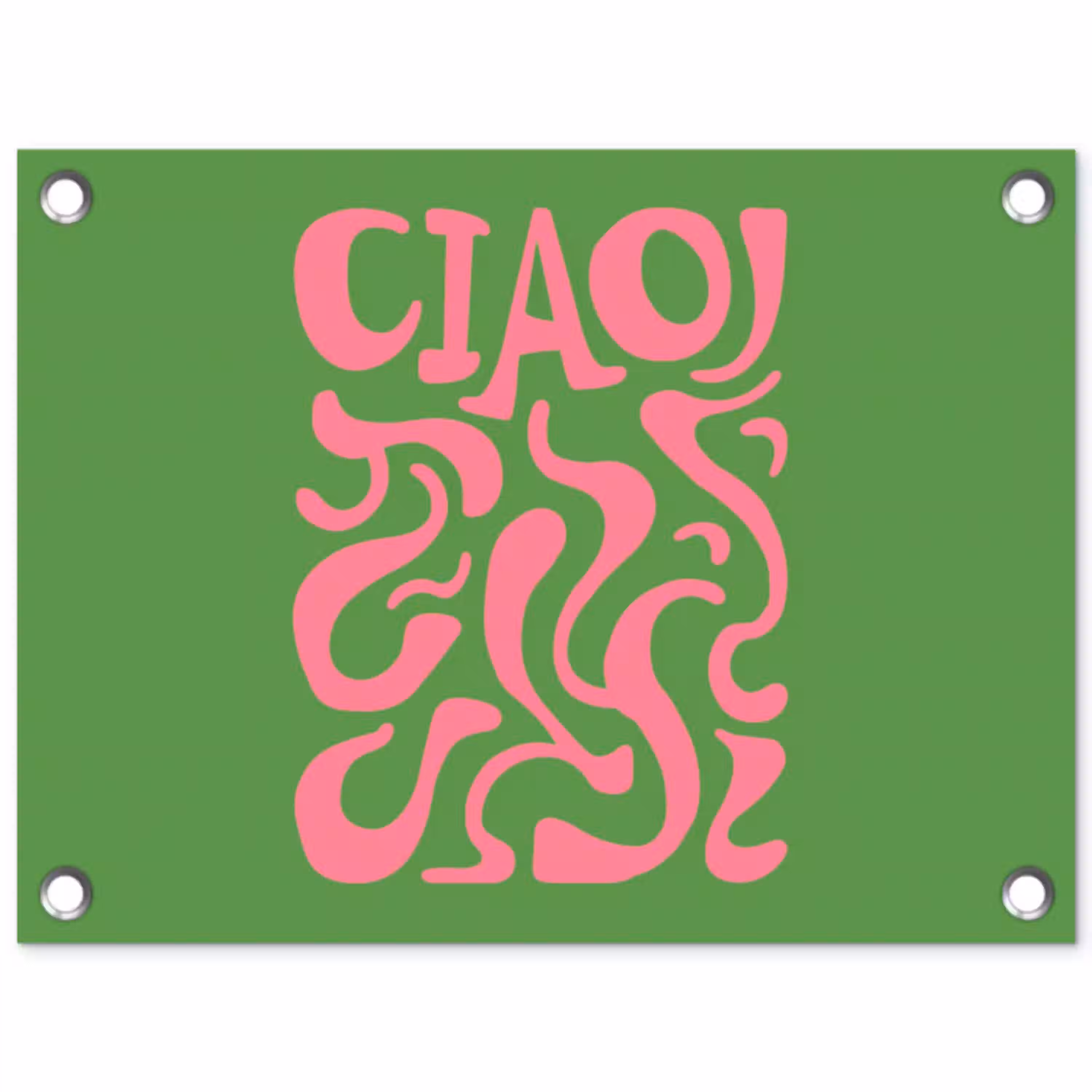 Abstract - Roze - Ciao - Vormen tuinposter los doek klein -3d