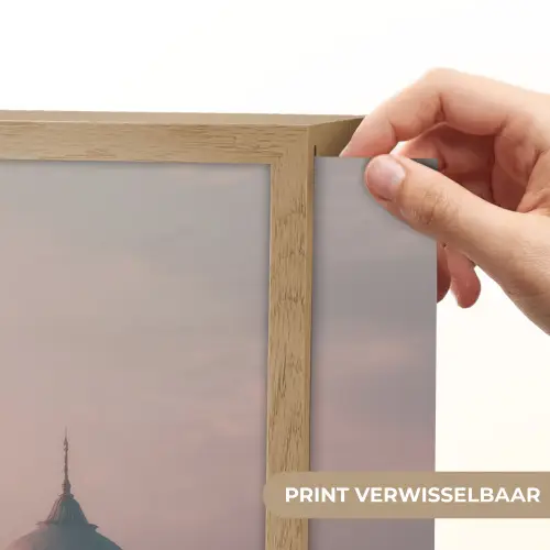 Moskee - Minaretten - mist - Islamitisch Light Box met batterij (Wandlamp) middel -USP_websiteprintNL