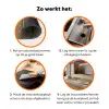 Gezicht - Bloemen - Goud - Abstract Inductie beschermer vinyl 3mm klein -zzzzzzz-td-werking