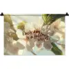 Bloesems - Zonlicht - Quote - Wit Wandkleed katoen klein -zz3d