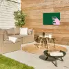 This is art - Schaduw - Roze Tuinposter op houten frame 2 cm dik klein -sfeer2