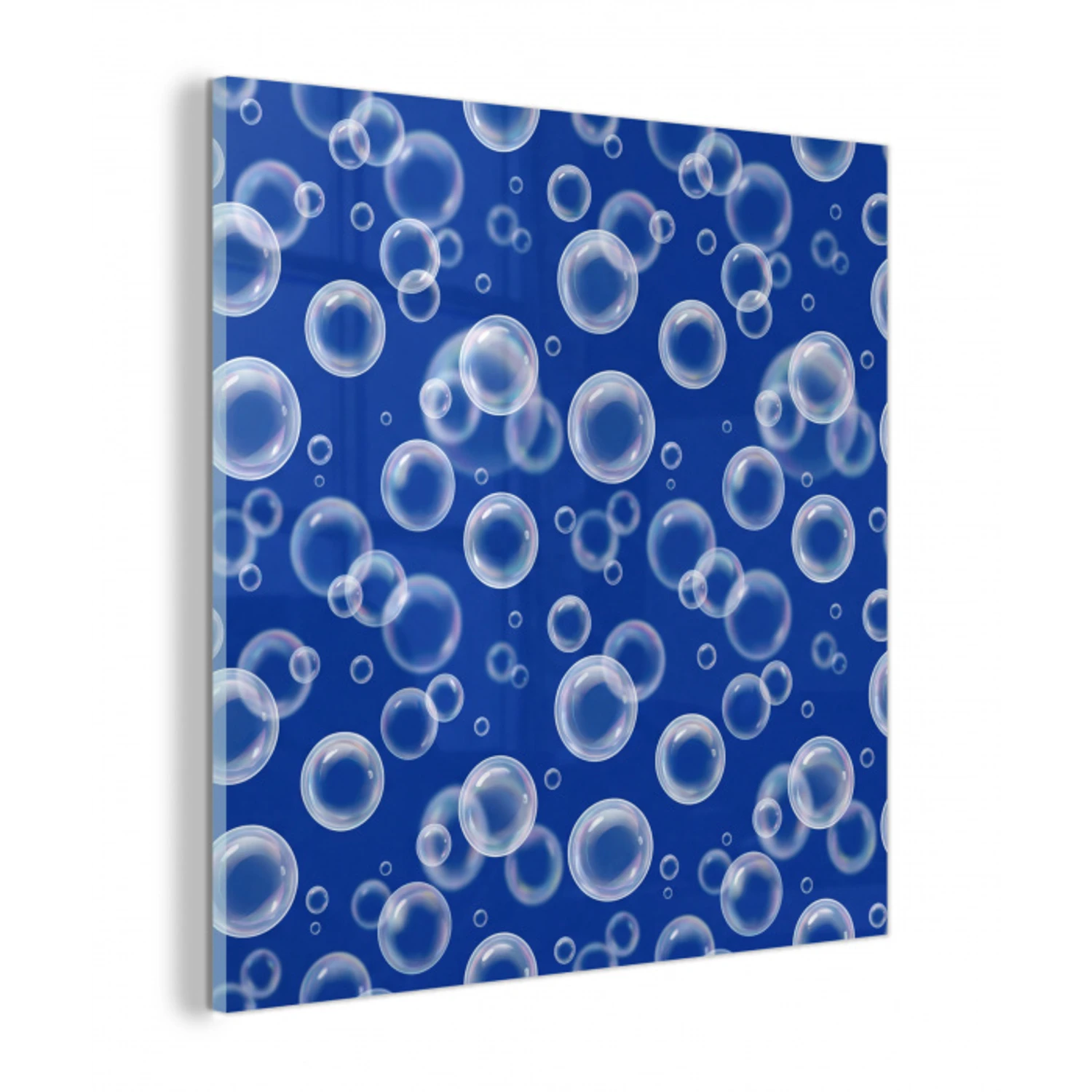 Bubbels - Patroon - Blauw plexiglas 5mm klein -z3d