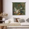 Stilleven met bloemen - Schilderij van Jan van Huysum Wandkleed katoen middel -sfeer1