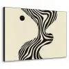 Beige - Lijnen - Golvend -  Abstract Textielframe - compleet frame klein -3d