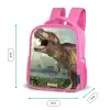 Thijs Tyrannosaurus Kinderrugzak - Roze middel -productfoto_formaten