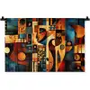 Figuren - Abstract - Symbolen Wandkleed katoen klein -zz3d