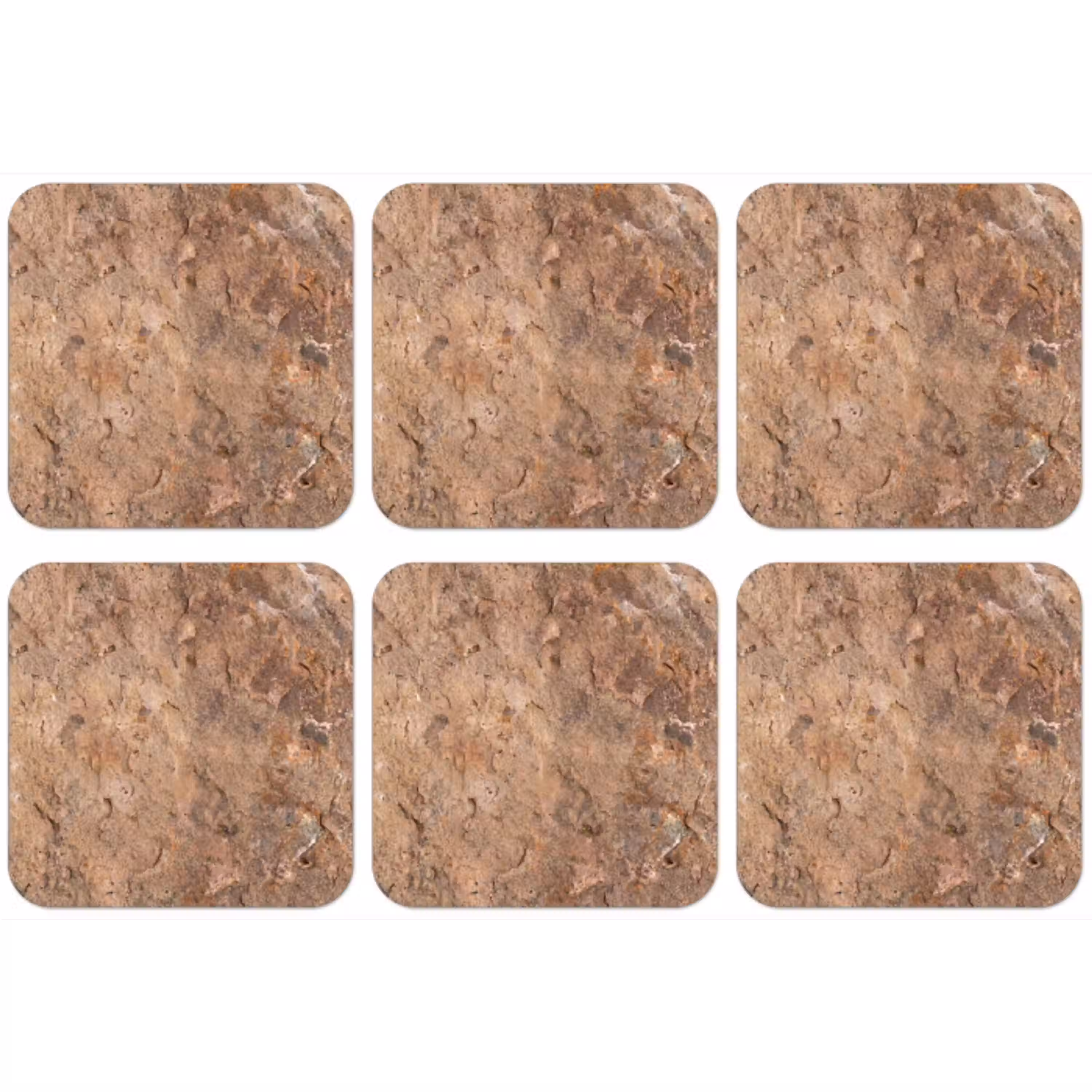 Steen - Natuur - Textuur - Abstract - Bruin onderzetter kurk middel -zkaufland3dotto