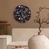 Donker - Kiezels - Glans Wandcirkel plexiglas klein 852 -sfeer1