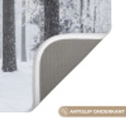 Bos - Sneeuw - Pad - Winter - Stilte Badmat klein -USP_AntislipNL