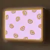 Pretzels - Eten - Paars Light Box met batterij (Wandlamp) middel -z3d_website