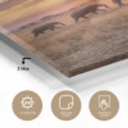 Olifanten - Savanne - Zonsondergang - Afrika - Warm plexiglas 5mm klein -sfeer2