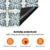 Dessin - Tegel - Blauw Inductie beschermer vinyl 3mm klein 276 -zzzzzzz-td-onderkant