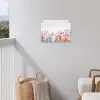 Bloementuin - Kleurrijk - Eieren tuinposter los doek klein -sfeer8