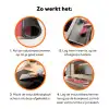 Meisje - Kopje - Bloemen - Roze Inductie beschermer vinyl 3mm klein -zzzzzzz-td-werking