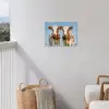 Koeien - Lucht - Dieren - Boerderij - Portret tuinposter los doek klein -sfeer8