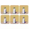 Glazen - Fles - Illustratie - Melk onderzetter kurk middel -3d