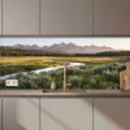 Berglandschap - Rivier - Bos keuken achterwand 2 middel zz_3dshopping