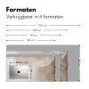 Golvende lijnen - Vloeiend - Zandkleurig Muismat XXL klein -sfeer5