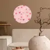 Hartjes - Patroon - Roze - Eenvoudig Wandcirkel behangsticker klein -sfeer1