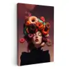 Vrouw - Donuts - Kleurrijk KitchenYeah - Keuken - Canvas klein -3d