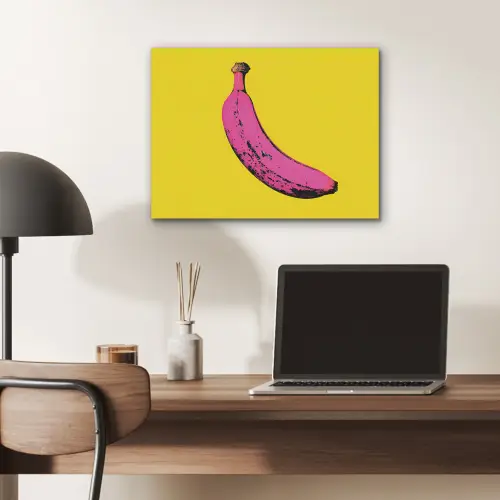 Banaan - Grafisch - Geel PET vilt klein -sfeer5
