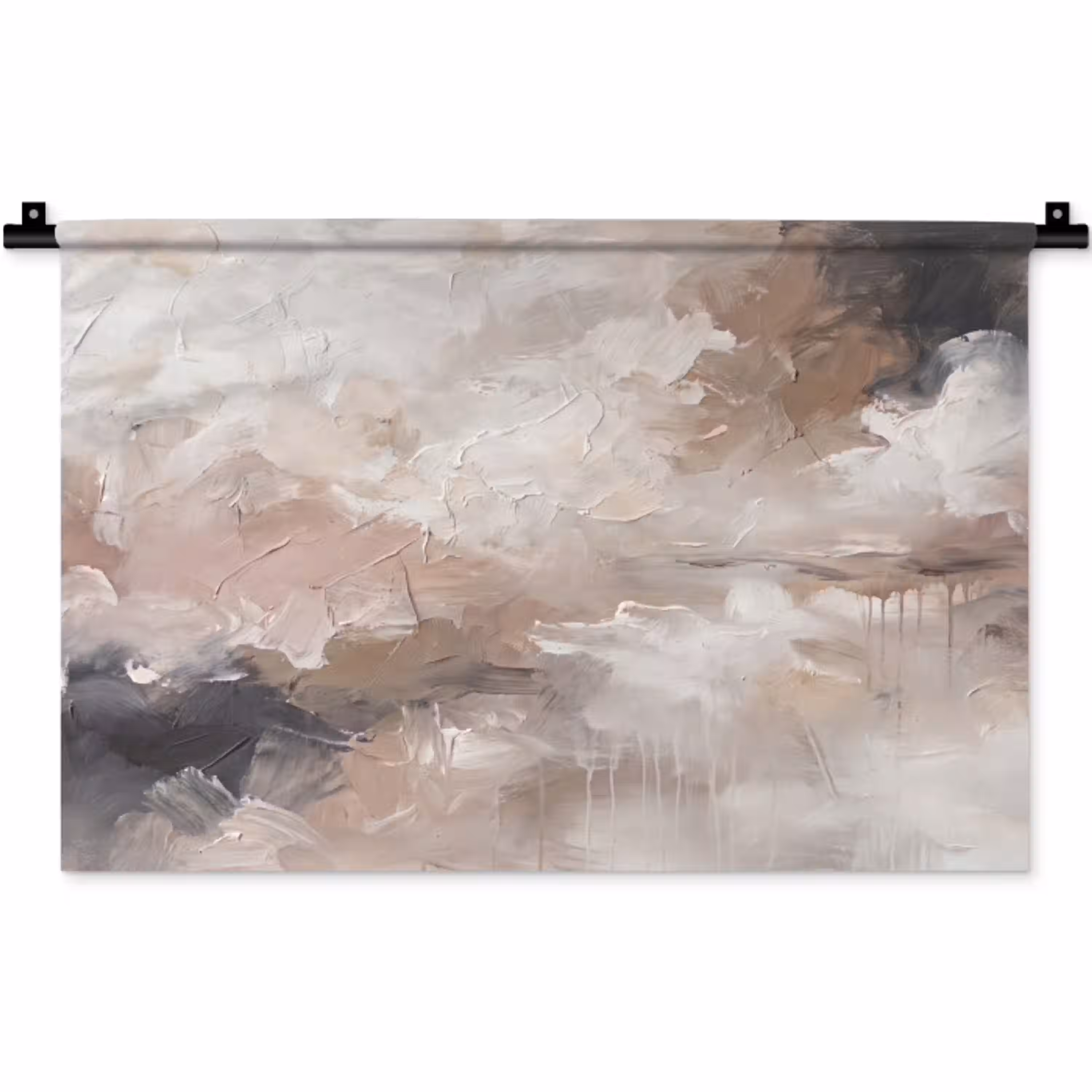 Abstract - Textuur - Kunst - Modern - Beige Wandkleed katoen klein -zz3d