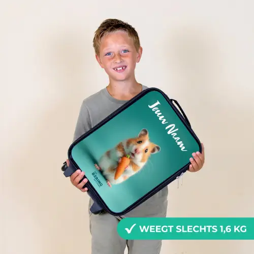 Hamster - Wortel - Dier Kinderkoffer - Zwart klein -sfeer4_NL