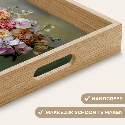 Orchidee - Boeket - Vaas - Bloemen Dienblad Rechthoek middel -USP_HandgreepNL