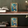 Vissen - Waterlelies - Oranje - Water Light Box met kabel (Tafellamp) klein -sfeer3