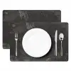 Beton - Muur - Zwart - Vintage - Industrieel Placemat vinyl groot -zzsfeer2_Kitchenyeah-website