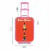 Raket - Sterren - Planeten Kinderkoffer - Roze klein -productfoto_formaten