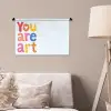 You are art - Kleurrijk - Grafisch Wandkleed katoen klein -sfeer4