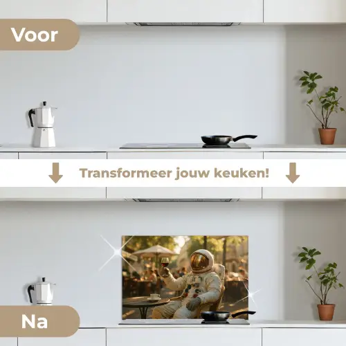Wijn - Rood - Terras - Koffie keuken achterwand spatscherm klein -voor_na_NL
