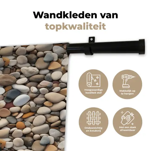 Matte - Lichte - Stenen Wandkleed katoen klein 269 -sfeer2