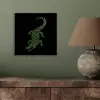 Krokodil - Groen - Tijgerachtig - Strepen aluminium wit klein -sfeer2