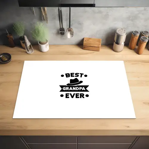 Opa - Quotes - Best grandpa ever - Spreuken Inductie beschermer vinyl 3mm klein -sfeer5